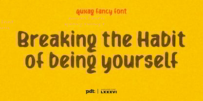 Quxag Font Poster 5