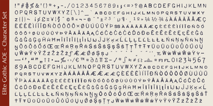 Elite Gothic AOE Font Poster 6