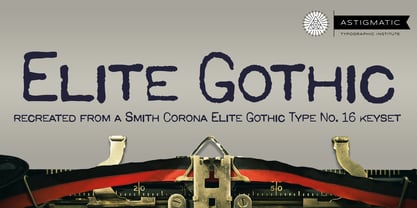 Elite Gothic AOE Font Poster 1