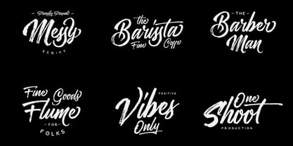 Messy Script Font Poster 4