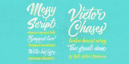 Messy Script Font Poster 2