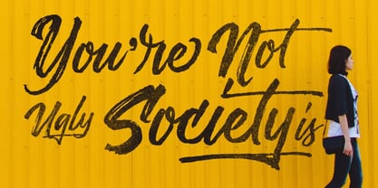 Messy Script Font Poster 3