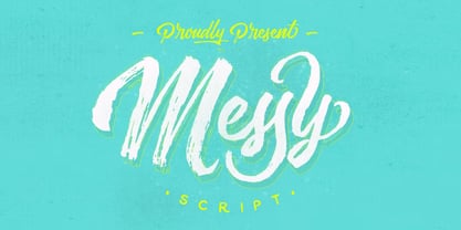 Messy Script Font Poster 1