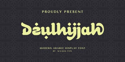 Dzulhijjah Font Poster 1