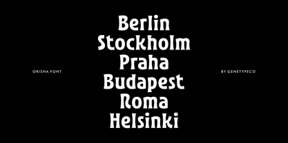 Orisha Font Poster 3