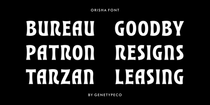 Orisha Font Poster 6
