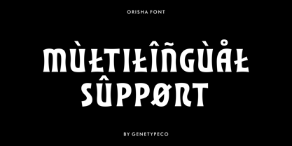 Orisha Font Poster 8