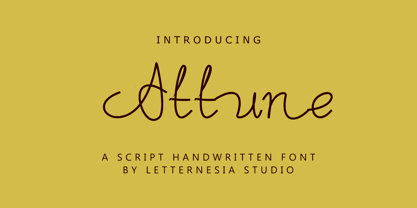 Attune Font Poster 1