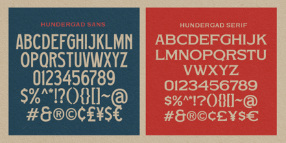 Hundergad Font Poster 10