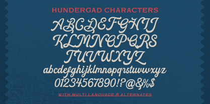 Hundergad Font Poster 9