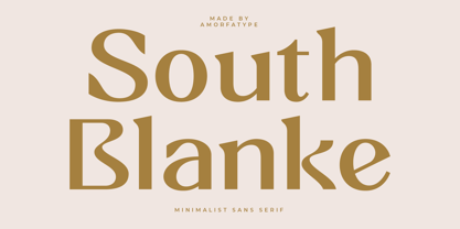 South Blanke Font Poster 1