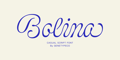 Bolina Font Poster 1