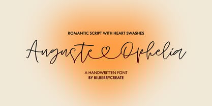Auguste&Ophelia Font Poster 1