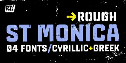 St Monica Rough Font Poster 1