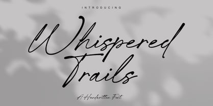 Whispered Trails Font Poster 1