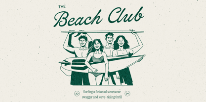 Careera Script Font Poster 4