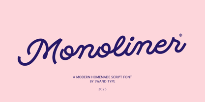 Monoliner Font Poster 1