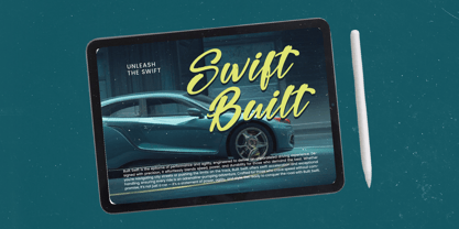 Higten Wasted Font Poster 2