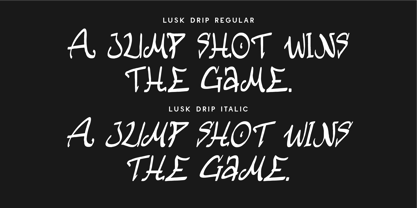 CF Lusk Drip Font Poster 7