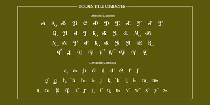 Golden Title Font Poster 9