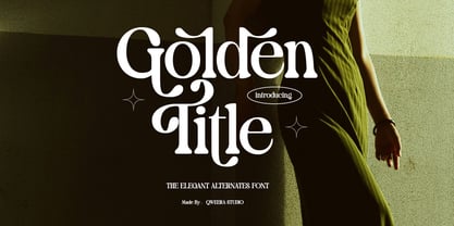 Golden Title Font Poster 1