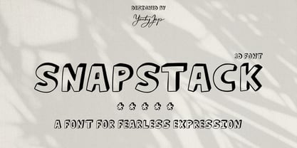 YJC Snapstack Font Poster 1