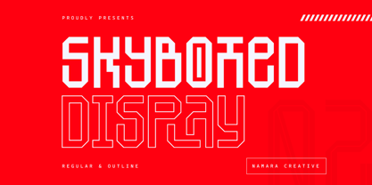 SkyBoxed Font Poster 1
