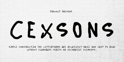 Cexsons Font Poster 1