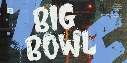 Big Bowl Font Poster 1