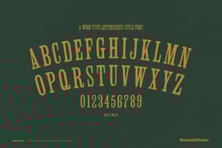 Firewood Font Poster 13