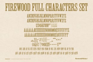 Firewood Font Poster 14