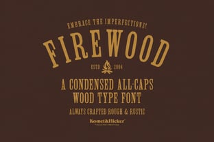 Firewood Font Poster 1
