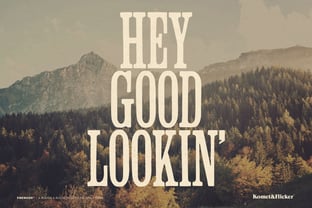 Firewood Font Poster 6