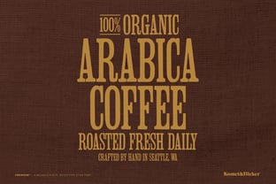 Firewood Font Poster 10