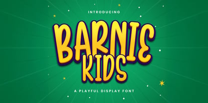 Barnie Kids Font Poster 1