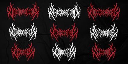 Night Corvian Font Poster 5