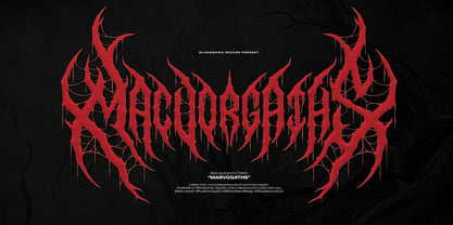 Night Corvian Font Poster 4