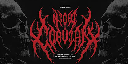 Night Corvian Font Poster 1