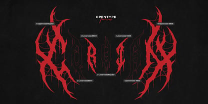 Night Corvian Font Poster 10