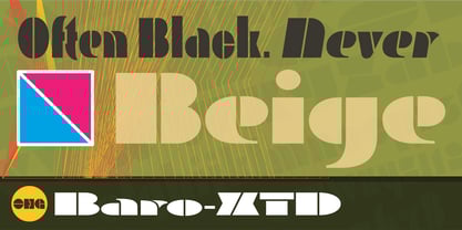 Baro XTD Font Poster 10