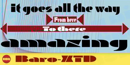 Baro XTD Font Poster 7