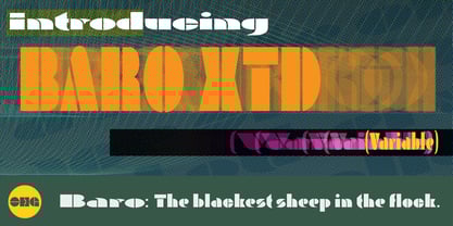 Baro XTD Font Poster 8