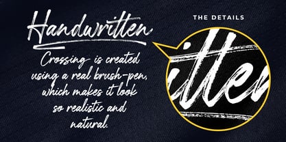 Crossing Font Poster 12