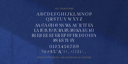 Roger Lavienna Font Poster 9