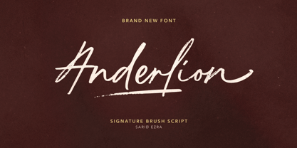 Anderlion Font Poster 1