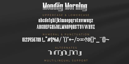 Monday Morning Font Poster 7