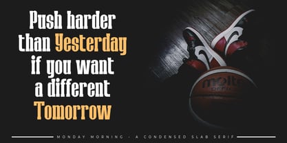 Monday Morning Font Poster 6