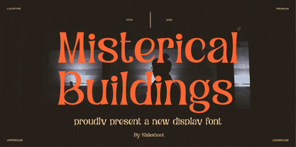 Misterical Buildings Font Poster 1