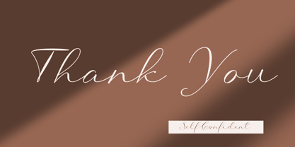 Self Confident Font Poster 10