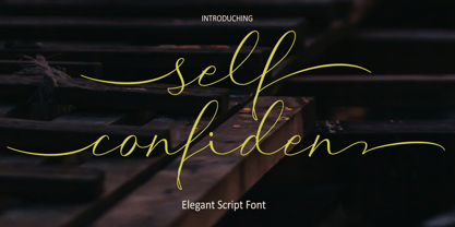 Self Confident Font Poster 1